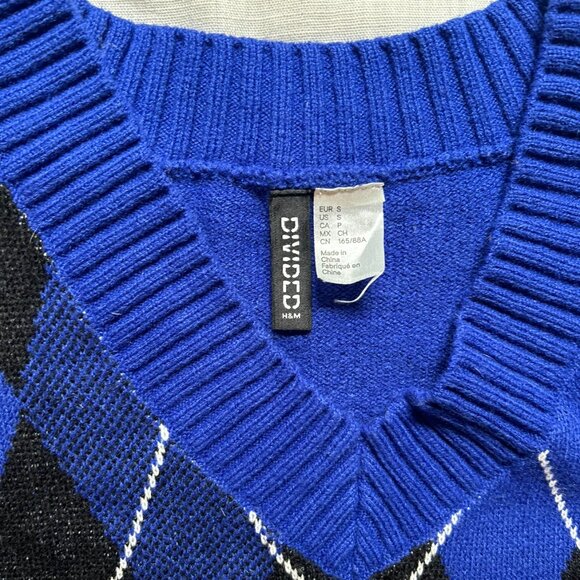 H&M Blue and Black Sweater - Picture 4 of 6